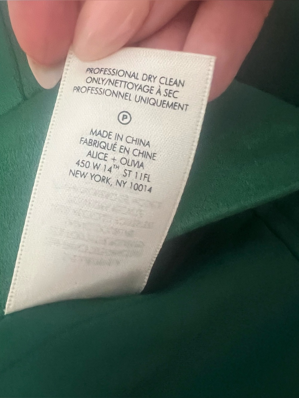 NEW NWT Alice + Olivia Dylan Satin Wide Leg Pants In Forest Green - Picture 13 of 13